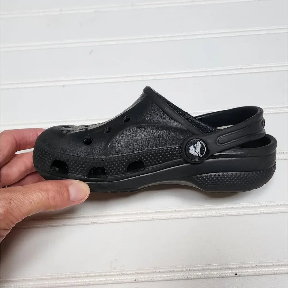 Crocs Kids Baya Black Clogs Sandals Size 11 Kids